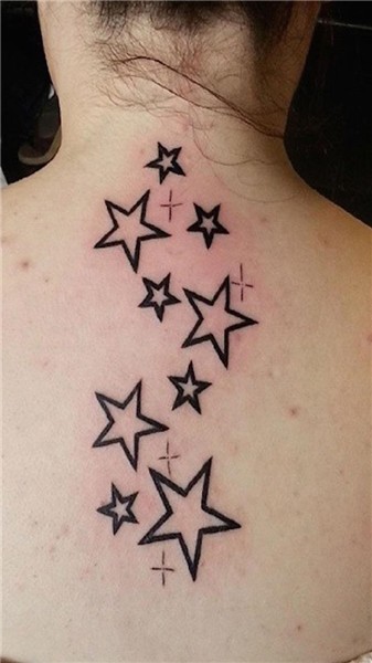 Collection of extremely cute star tattoo patterns