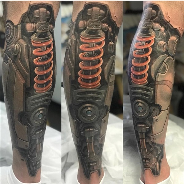 Colored and Black-and-White Tattoos Biomechanical tattoo, Wh