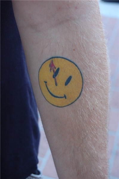 Comic Con 09: Watchmen logo tattoo Rich Flickr
