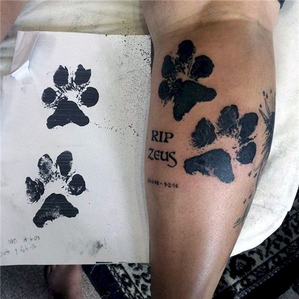 Cool 42 Cute Paw Print Tattoo Designs Ideas You Must Love ht