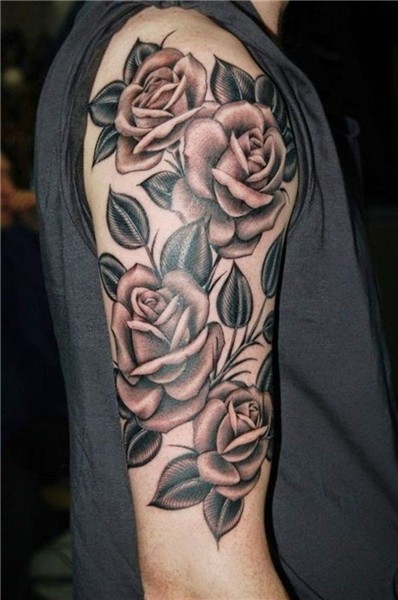Cool roses tattoo ideas on shoulder to makes you look stunni