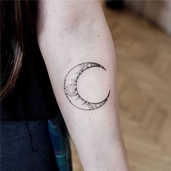 Crescent moon tattoo by Dogma Noir - Tattoogrid.net