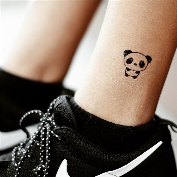 Cute Cartoon Panda Temporary Fake Tattoo Sticker (Set of 2)