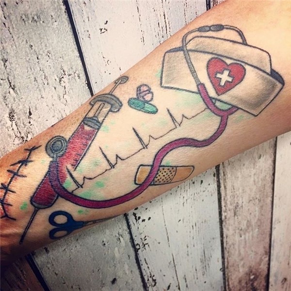 Cute little Nurse tattoo from Matty. #empiretattoosgc #goldc