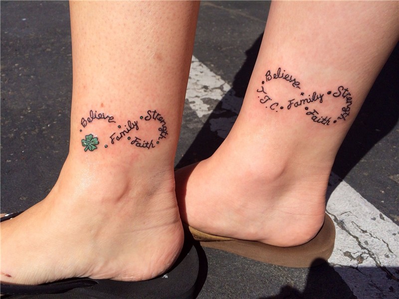 Cute mother daughter infinity tattoos! Tattoos for daughters