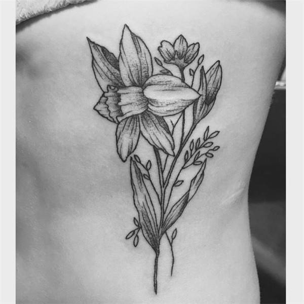 Daffodil tattoo for my Gma Daffodil tattoo, Tattoos, Floral