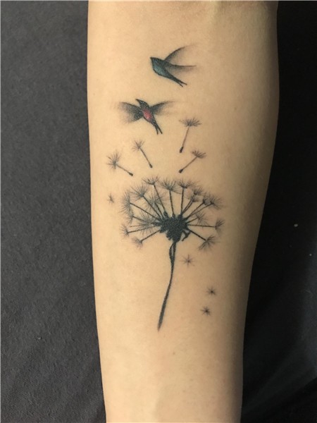 Dandelion & birds + aries constellation tattoo, #Aries #arie