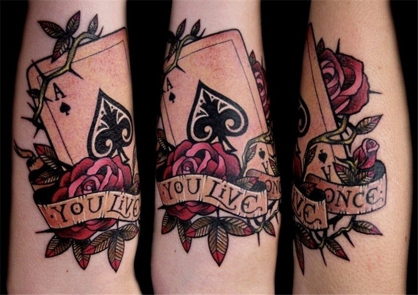 David Rudzinski Ace tattoo, Poker tattoo, Ace of spades tatt