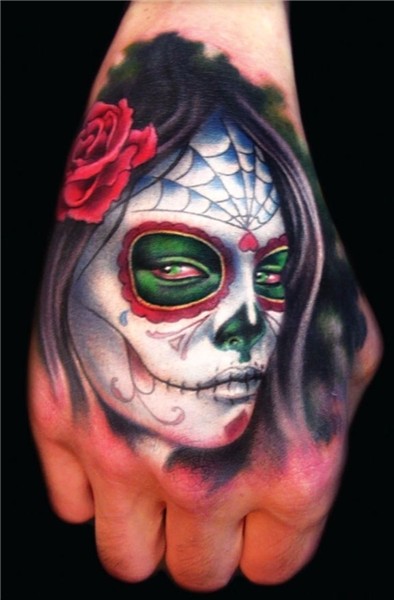 Day of The Dead girl by Khan #Inkedmagazine #dayofthedead #d