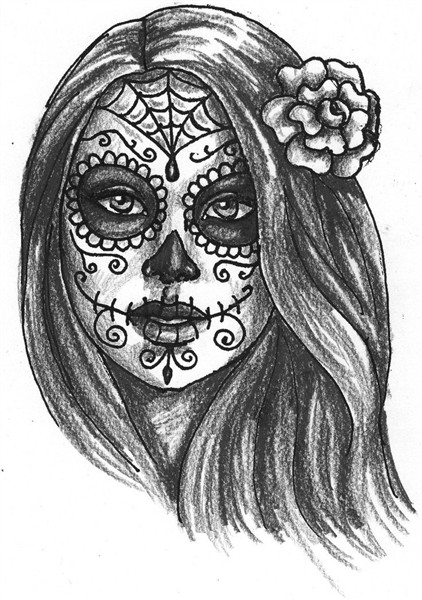 Day of the Dead Girl by Dragonwings13 on deviantART Sugar sk