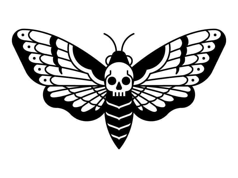 Deaths Head Hawk Moth by Matt Potts on Dribbble