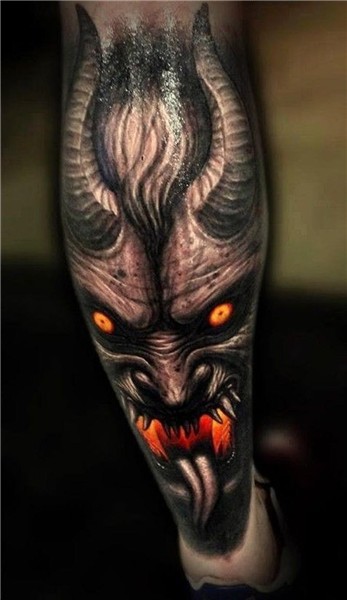Demon tattoos: 30 photos, the best sketches, their meaning