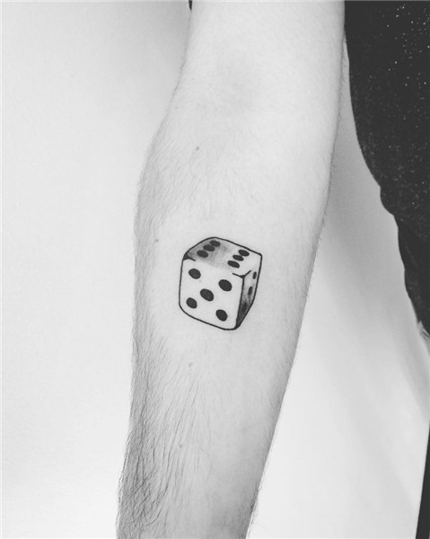 Dice tattoo on the forearm - Tattoogrid.net