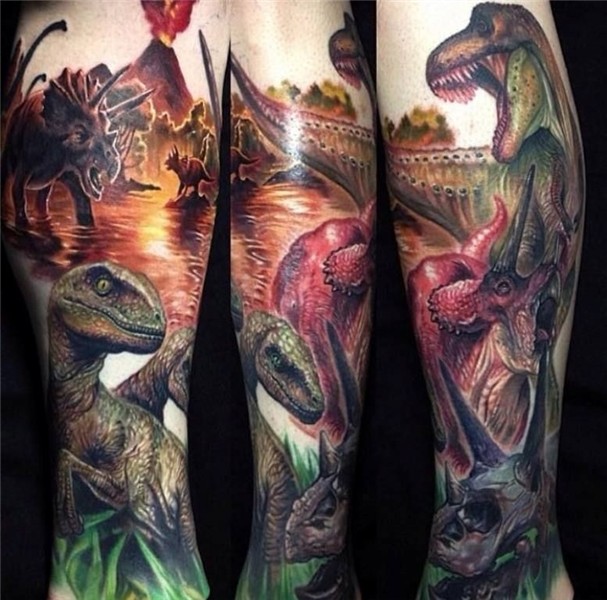 Dinosaur Tattoos T rex tattoo, Tattoos, Dinosaur tattoos