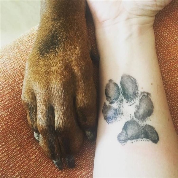 Dog Paw Tattoos Pawprint tattoo, Dog paw tattoo, Dog tattoos
