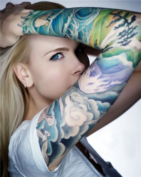 Download Free so pretty nature themed tattoo sleeve Tattoos