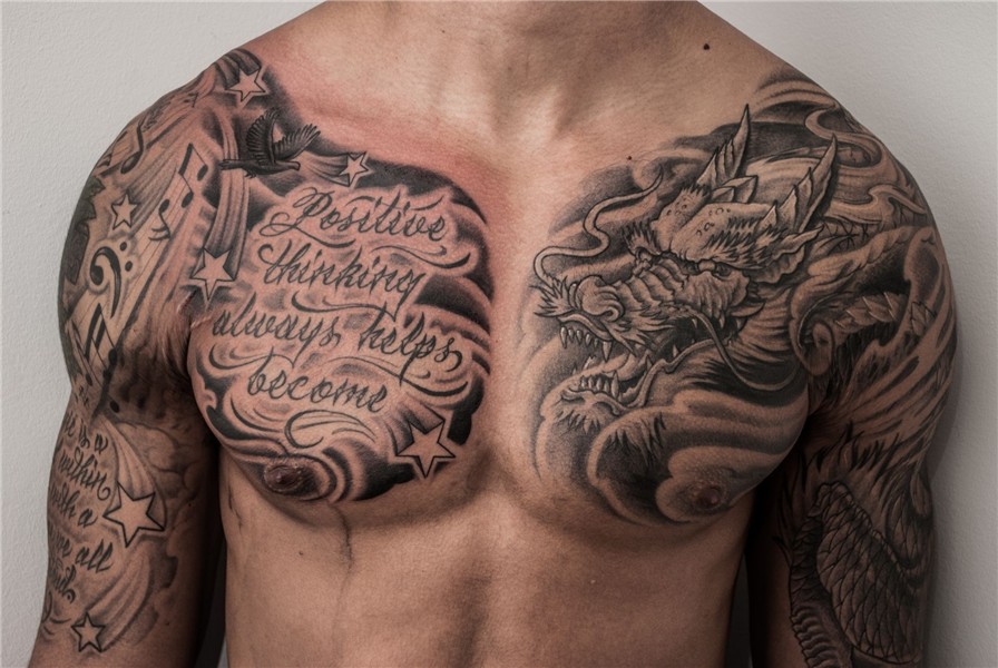 Dragon Chest Piece Tattoos * Arm Tattoo Sites