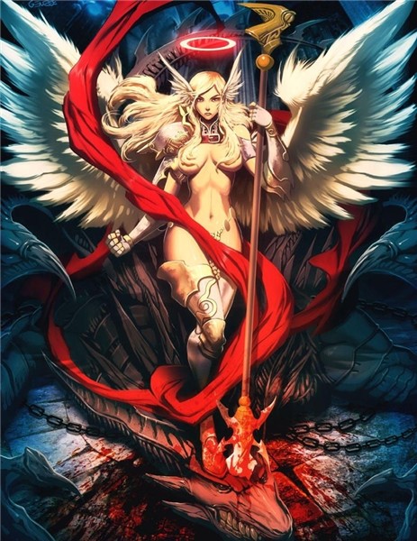 Dragon Slayer Angel by GENZOMAN Anime art fantasy, Fantasy a