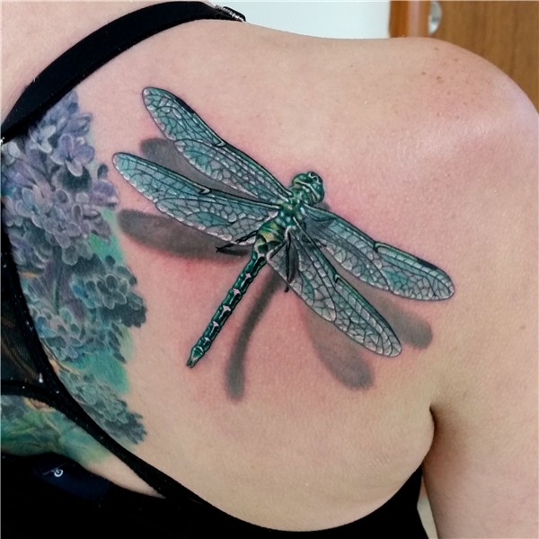 Dragonfly tattoo by Mark Duhan Dragonfly tattoo, Tattoos, Dr