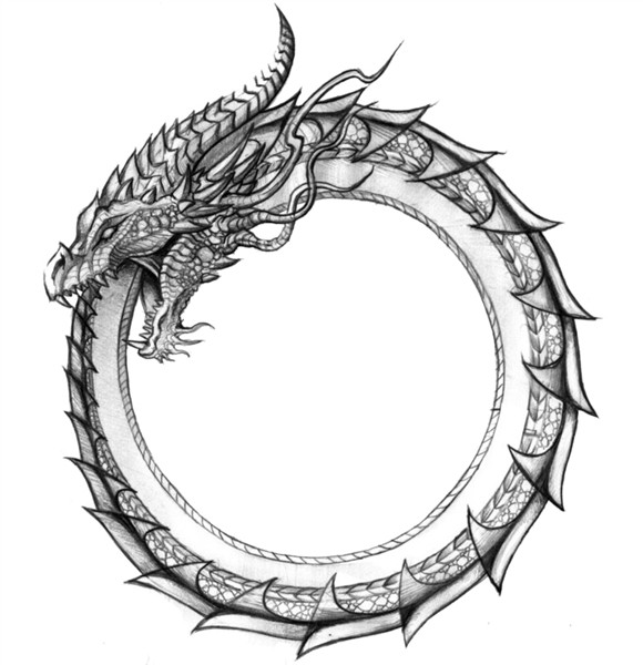 Dragon tattoo designs, Ouroboros tattoo, Norse tattoo