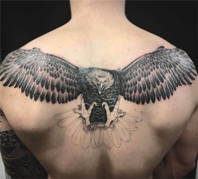Eagle Back Tattoo - SkillOfKing.Com