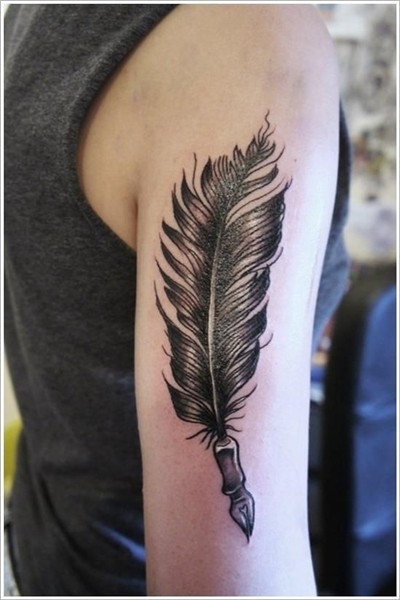 Eagle feather tattoos, Feather tattoo design, Feather tattoo