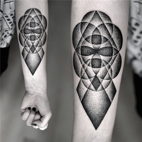 Elegant Greyscale Tattoos Geometric tattoo, Shape tattoo, Ge