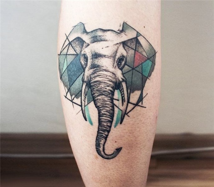 Elephant tattoo by Olga Sienkiewicz Photo 20296