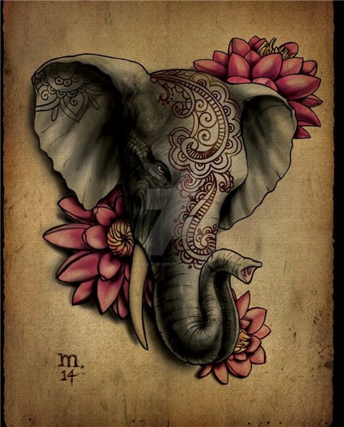 Elephant tattoo design, Elephant tattoos, Elephant tattoo