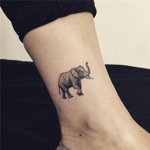 Elephant tattoo on the ankle. Elephant tattoos, Elephant tat