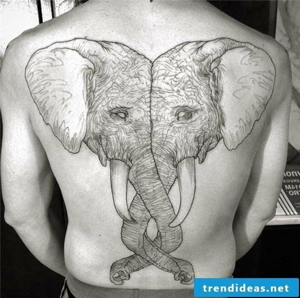 Elephant tattoo - symbols and meanings