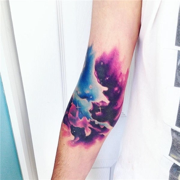 En proceso AB #tattoo #tatuaje #galaxy #galaxia #star #nebul