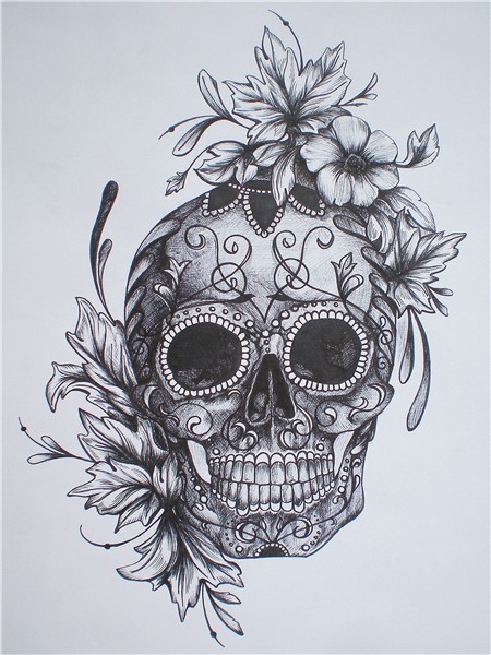 Épinglé par Amanda Marie sur skullies Tatouage crâne mexicai