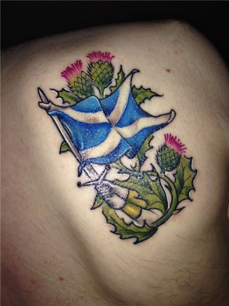 Épinglé sur Scottish thistle tattoos