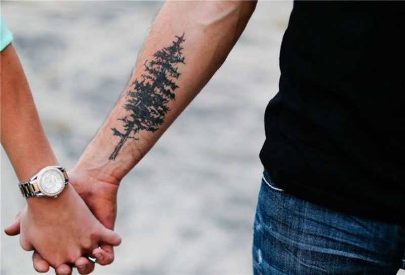 Evergreen Pine Tree Forearm Tattoo - Amazing Tattoo Ideas