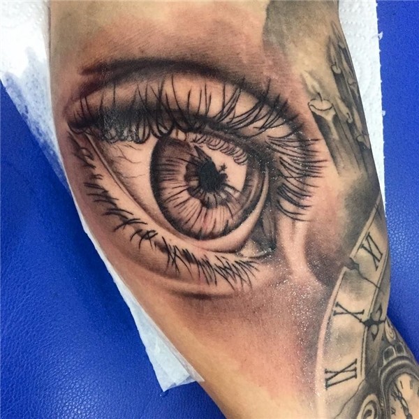 Eye tattoo by Cristian! Limited availability at Revival Tatt