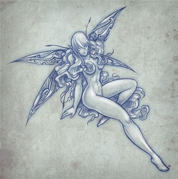 Fairy by Neekou.deviantart.com Fairy tattoo, Fairy drawings,
