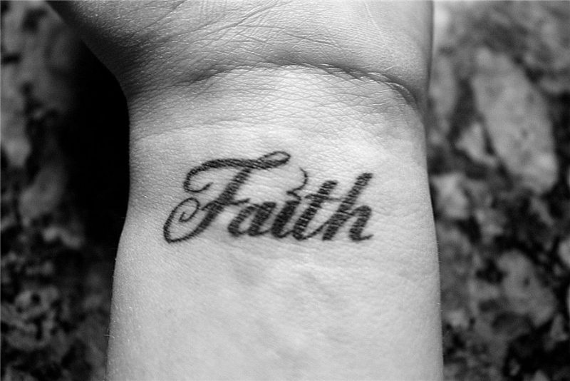 Faith Tattoo Designs on Neck Faith Word Tattoo Design or Tat