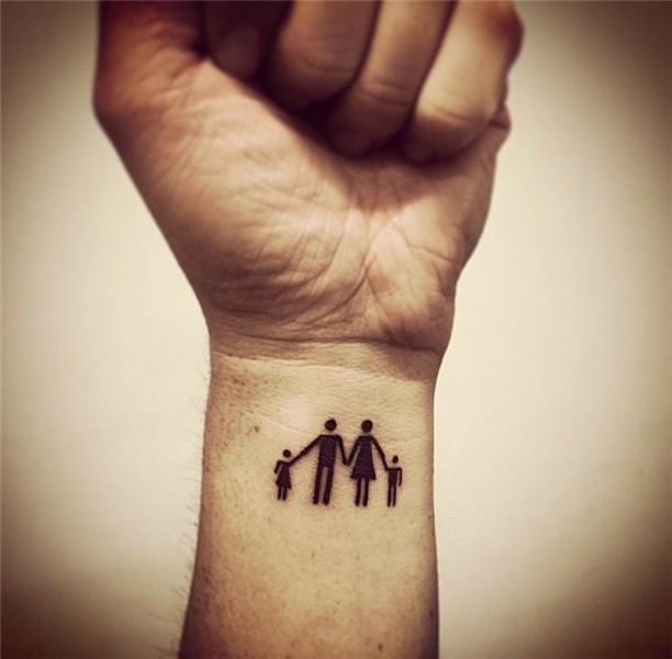 Family tattoo: daughter/dad/mom/son Family tattoos, Small ta