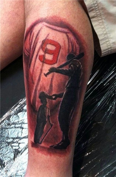 Father and son tattoo Baseball tattoos, Tattoos for guys, Ta