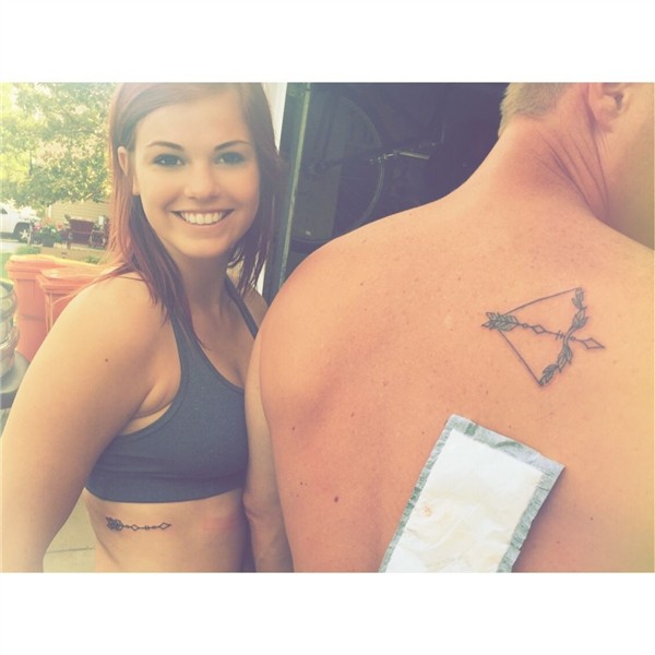 Father daughter bow and arrow tattoo #tattoo #arrowtattoo #f