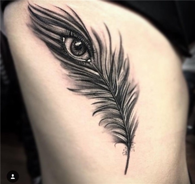 Feather Tattoo-Eye Tattoo-Rib Tattoo-Side Tattoo Feather tat