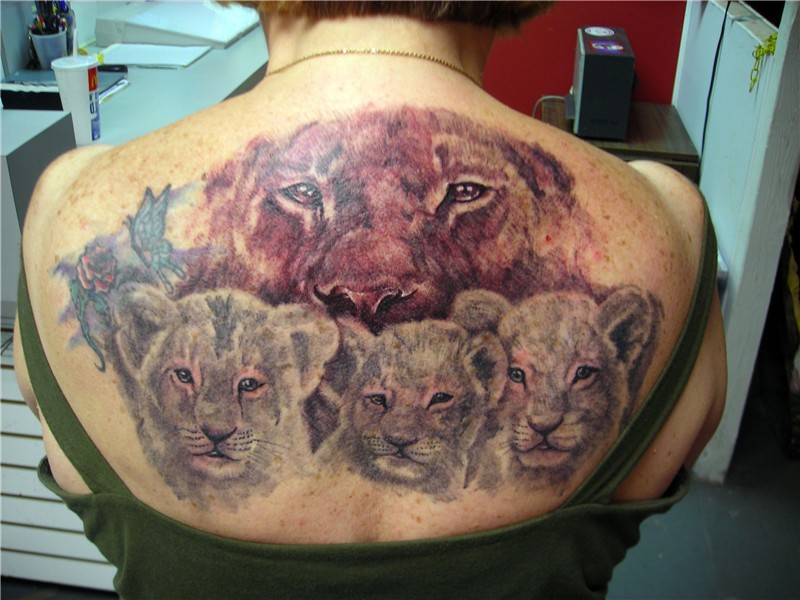 Female lioness Tattoos
