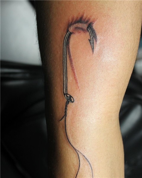 Fish Hook Tattoo Fishing hook tattoo, Hook tattoos, Tattoos