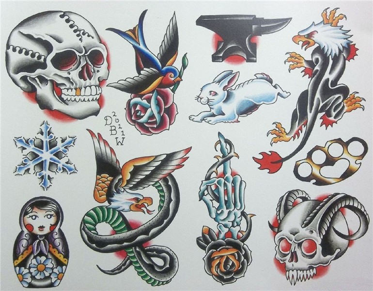 Flash tattoos designs 44 Traditional tattoo flash, Tradition