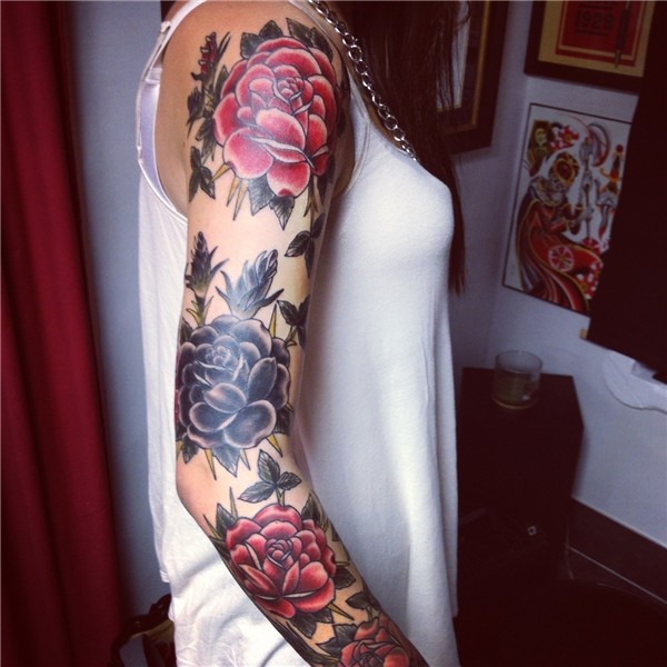Floral girl's sleeve