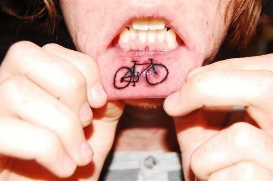 For The Love of Bicycles Lip tattoos, Bike tattoos, Tattoos