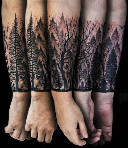 Forest tattoo in progress / Bosque en proceso #forest #fores