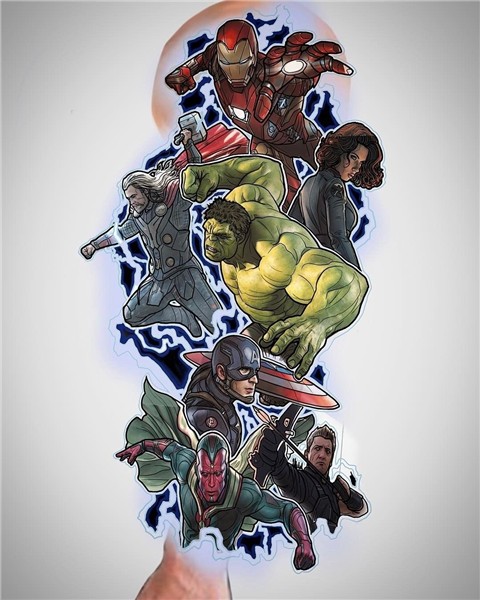 Found on Bing from www.pinterest.pt Marvel tattoos, Avengers