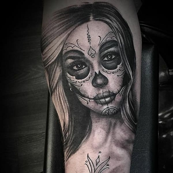 Free 184 Day of the Dead Tattoos that Push the Little Daisie